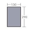 Ogawa 1437 Tent Sheet, PVC Multi-Sheet, for Outdoors, Camping, 11.8 x 55.1 inches (300 x 140 cm), Silver (Light Gray) view 3