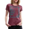 Spreadshirt Custom T-Shirt Add Your Own Text or Image Personalized Womens Premium T-Shirt, XL, Heather Burgundy view 1