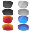 LenzReborn Polarized Lens Replacement for Oakley Holbrook OO9102 Sunglass - Dark Black+Silver Grey+Fire Red+Ice Blue view 1