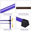 Costzon Ballet Bar, 4ft Freestanding Double Ballerina Bar with Adjustable Height, Heavy Duty Dancing Bar w/Foam Pads, Portable Ballet Barre for Home, Pilates Equipment for Kids & Adults (Purple) view 4