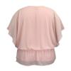 LEEBE Women and Plus Size Double-Layered Print Chiffon Poncho Blouse Top (Small-5X) (3X, Dusty Pink) view 2