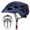 Adult-Men-Women Bike Helmet with Light - Mountain Road Bicycle Helmet with Replacement Pads & Detachable Visor view 1