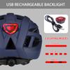 Adult-Men-Women Bike Helmet with Light - Mountain Road Bicycle Helmet with Replacement Pads & Detachable Visor view 4