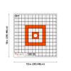 Allen Company Ez-Aim 12 inch x 12 inch Paper Grid Target, 12 Targets per Pack, Orange view 2
