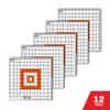 Allen Company Ez-Aim 12 inch x 12 inch Paper Grid Target, 12 Targets per Pack, Orange view 4