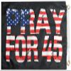 American Wholesale Superstore Pray for 45 Black USA Double Sided 100D Woven Poly Nylon 12"x18" Boat Flag view 3