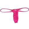 OROCOJUCO Men Spandex Micro Thong Shadow Stripe Narrow Pouch Underwear String Mini Bikini Jockstrap T-back 3-PackPink L view 2