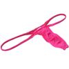 OROCOJUCO Men Spandex Micro Thong Shadow Stripe Narrow Pouch Underwear String Mini Bikini Jockstrap T-back 3-PackPink L view 3