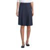Lands' End Uniform Ponte Pleat Skirt Classic Navy Womens Regular 8 view 1