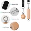 YCHLCHL Wooden Pull Up Grips and Balls, Atomic Rock Climbing Holds Training Set,Grip Strength Trainer,Ninja Warrior Obstacle Course Handles and Rope.(Suit L) view 2