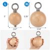 YCHLCHL Wooden Pull Up Grips and Balls, Atomic Rock Climbing Holds Training Set,Grip Strength Trainer,Ninja Warrior Obstacle Course Handles and Rope.(Suit L) view 3