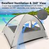 WhiteFang Beach Tent Anti-UV Portable Sun Shade Shelter for 3 Person, Extendable Floor with 3 Ventilating Mesh Windows Plus Carrying Bag, Stakes and Guy Lines (Baby's Breath) view 4