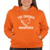 Go All Out 3X-Large Orange Mens The Chicken Whisperer Sweatshirt Hoodie view 2