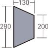 Ogawa 1434 Tent Sheet, PVC Multi-Sheet, Twin Resta, Half Inner Use, Silver (Light Gray) view 2