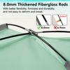 WhiteFang Beach Tent Anti-UV Portable Sun Shade Shelter for 3 Person, Extendable Floor with 3 Ventilating Mesh Windows Plus Carrying Bag, Stakes and Guy Lines (Mint Green) view 2