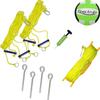 Park & Sun Spiker Sport SL Complete Portable Outdoor Volleyball Net System with Flip Net, Steel Poles, Volleyball with Pump, and Boundary,Silver view 4