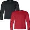 Gildan - DryBlend 50/50 Long Sleeve T-Shirt 2-Pack 8400-XL-Black-Red view 1