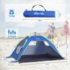Glymnis Pop Up Beach Tent Sun Shade Shelter for 3-4 Person with UPF 50+, Lightweight & Easy Setup, Vent Windows & Zippered Door, Extended Floor Family Instant Beach Tent view 3