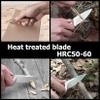 DURATECH Compact Fixed Blade Knife, 6-inch Neck Knife, 3-inch Blade, Full Tang, Wood Handle with Molded Sheath, Necklace and Paracord included, for EDC, Outdoor, Camping, Hiking view 2