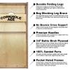 CornholeAce Unfinished Cornhole Boards - NO Poly - No Bounce! Pro Style, Made of Baltic Birch, Includes Handles, Made in USA, Professional Tournament ACE Pro Series view 2