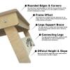 CornholeAce Unfinished Cornhole Boards - NO Poly - No Bounce! Pro Style, Made of Baltic Birch, Includes Handles, Made in USA, Professional Tournament ACE Pro Series view 3