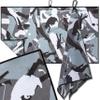 ANNIE FIORI Golf Towel (34" x 20") | Funny Camo, Microfiber Waffle Golf Towels For Golf Bags with Quick Dry Technology & Black Carabiner Clip - Golf Accessories for Men & Women, Ideal Gift for Golfers view 1