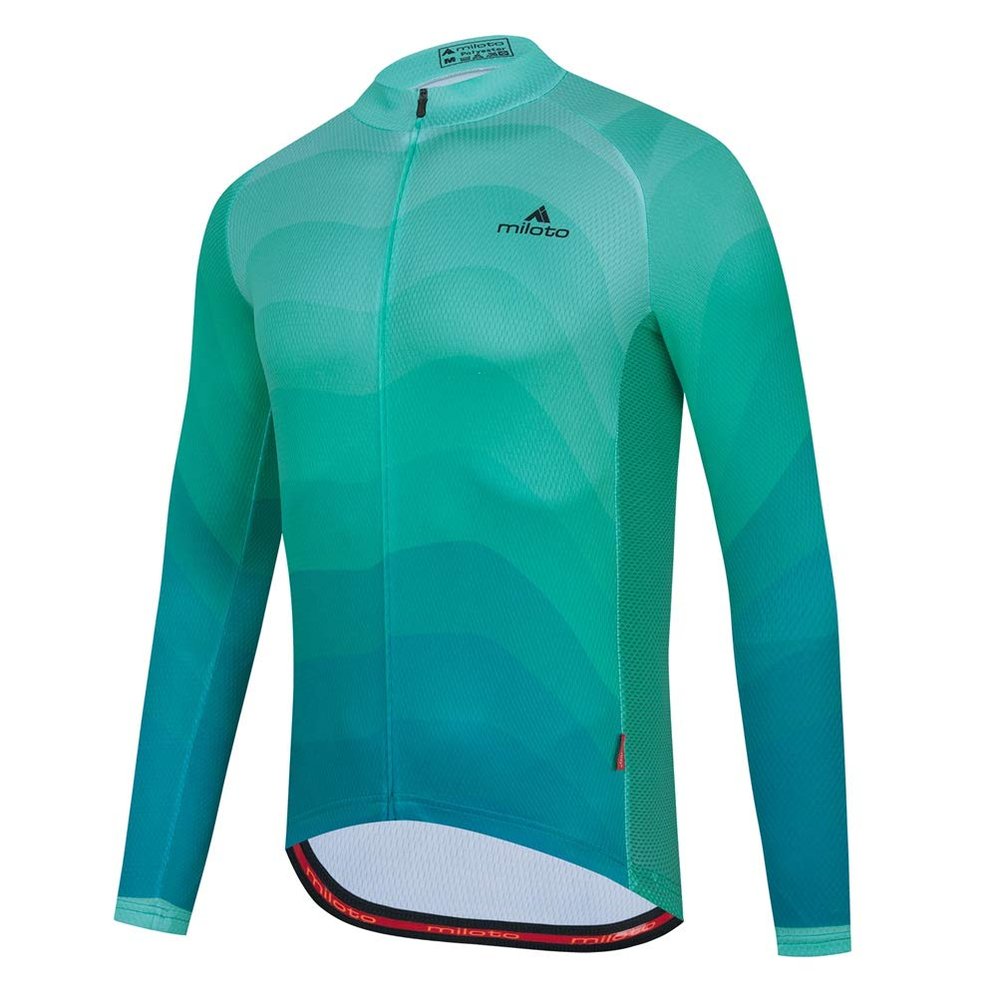 Uriah Men's Cycling Jacket Long Sleeve Reflective Blue Art Size 4XL(CN)
