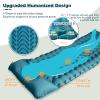 MEETPEAK Camping Sleeping Mat, Inflatable Sleeping Pad Foot Press Lightweight Camping Pad for Backpacking Hiking Traveling, Durable Waterproof Air Mattress Compact Camping Pad view 2