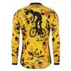 Uriah Men's Cycling Jacket Long Sleeve Reflective Yellow Gold Size XXL(CN) view 2