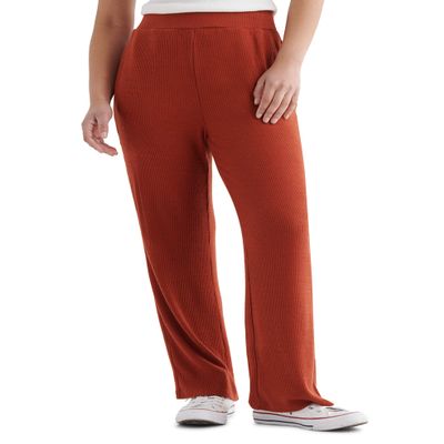 Lucky Brand Women's Wide Leg Crop Pull On Pant, Tandori Spice, Small