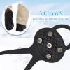 LACE INN Non Slip Gripper Spike, Ice Grippers Traction Cleats Snow Shoe Spikes Grips Crampons with 10 Steel Studs Cleats 2 Pair view 3