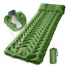 MEETPEAK Camping Sleeping Pad with Pillow, Upgraded Extra Thickness Inflatable Foot Press Camping Mat, Durable Waterproof Lightweight Sleeping Air Mattress for Hiking Backpacking Traveling view 1