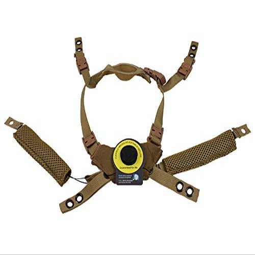 Tactical Helmet Dial Suspension System Chin Strap for Fast MICH Wendy Helmet (DE)