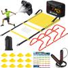 X-UMEUS Agility Ladder Speed Training Equipment Set-20ft Agility Ladder,12 Soccer Cones,4 Hurdles, Jump Rope, Running Parachute| Basketball Football Soccer Training Equipment for Kids Youth Adults view 1
