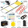 X-UMEUS Agility Ladder Speed Training Equipment Set-20ft Agility Ladder,12 Soccer Cones,4 Hurdles, Jump Rope, Running Parachute| Basketball Football Soccer Training Equipment for Kids Youth Adults view 2