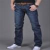 Andongnywell Men's Straight fit Jeans Men's Casual Thin Large Denim Pants Trousers with Zipper Button Pocket (Blue,38) view 2