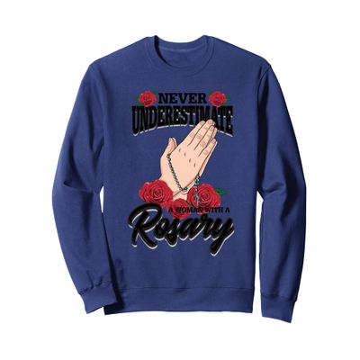 Catholic Holy Rosary Virgin Mary Inspiring Gift For Women Sweatshirt