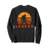Retro Bigfoot Legend Silhouette | Sasquatch Lovers Gift Sweatshirt view 1