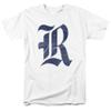 Rice University Official Distressed Primary Unisex Adult T-Shirt, White, 5X-Large view 1