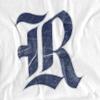 Rice University Official Distressed Primary Unisex Adult T-Shirt, White, 5X-Large view 2