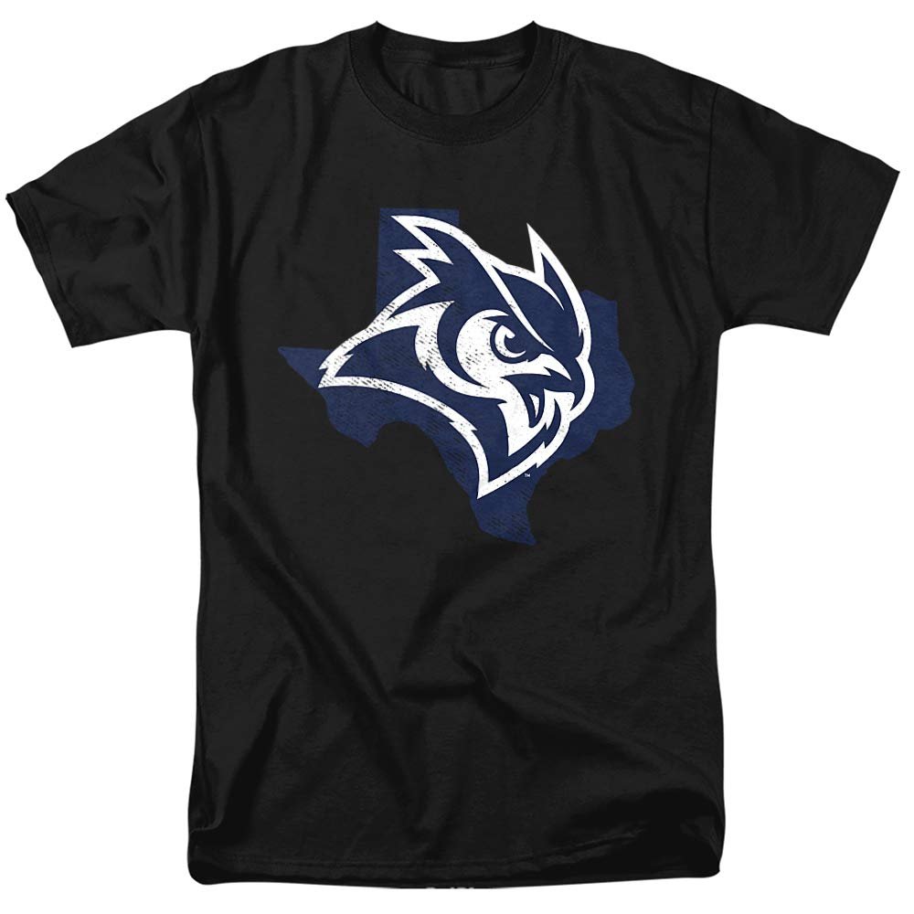 Rice University Official Texas Unisex Adult T-Shirt, Black, 4X-Large