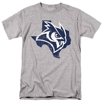 Rice University Official Texas Unisex Adult T-Shirt, Athletic Heather, 5X-Large