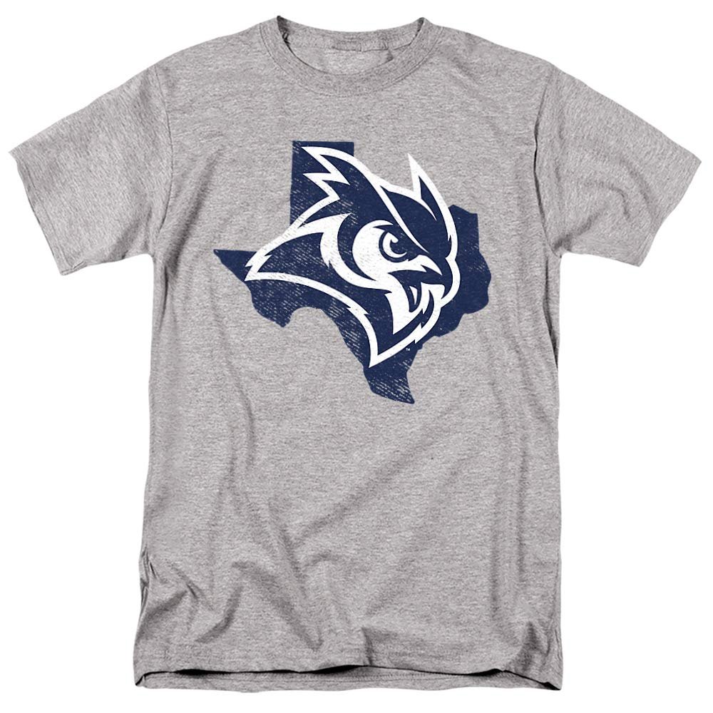 Rice University Official Texas Unisex Adult T-Shirt, Athletic Heather, 5X-Large