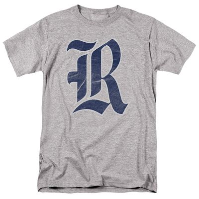 Rice University Official Distressed Primary Unisex Adult T-Shirt, Athletic Heather, 4X-Large