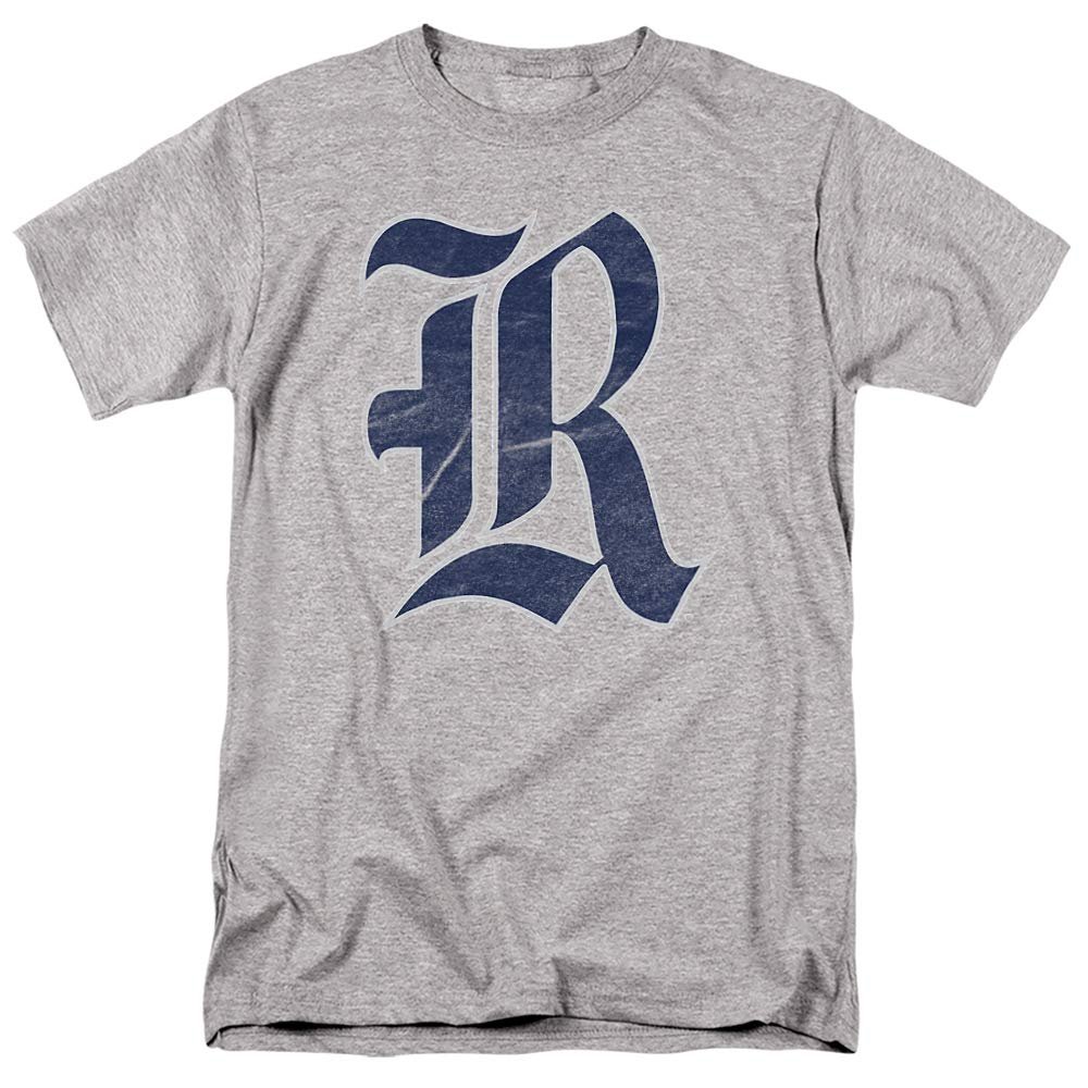 Rice University Official Distressed Primary Unisex Adult T-Shirt, Athletic Heather, 4X-Large