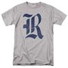 Rice University Official Distressed Primary Unisex Adult T-Shirt, Athletic Heather, 4X-Large view 1
