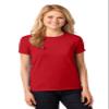 Gildan Women's Heavy Crewneck Cap Sleeve, 2-Pack Navy-Red Large view 2