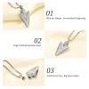 Oinsi Stainless Steel Urn Necklace for Men - Arrowhead Memorial Pendant Cremation Ash Jewelry Bereavement Keepsakes Gift for Loss of a Loved One (Silver Tone) view 3