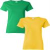 Gildan Women's Heavy Crewneck Cap Sleeve, 2-Pack Irishgreen-Daisy Small view 1