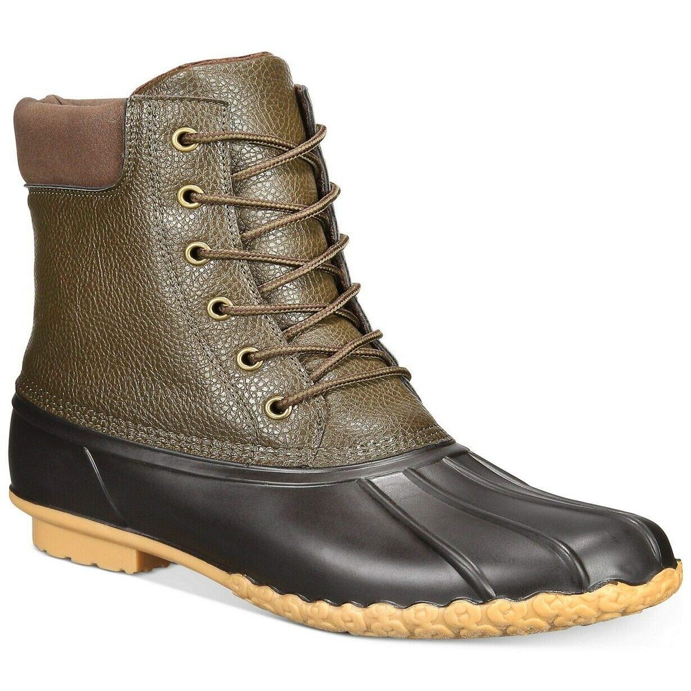 Weatherproof Vintage Men's Adam 2 Duck Boots Olive Brown Size 12M